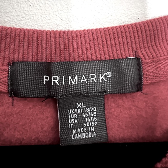Sale! PRIMARK| Cropped Crewneck Sweatshirt, Size XL - Picture 5 of 8